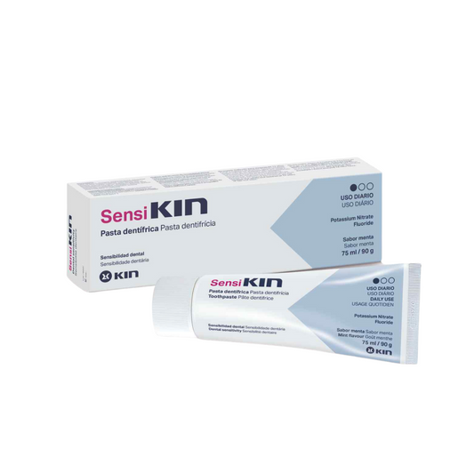 Kin Sensikin dentifrice 75 ml pour dents sensibles, nitrate de potassium 5 % et fluor 1450 ppm, protection émail au quotidien | parapharmacie Tunisie | laparadulac.com

