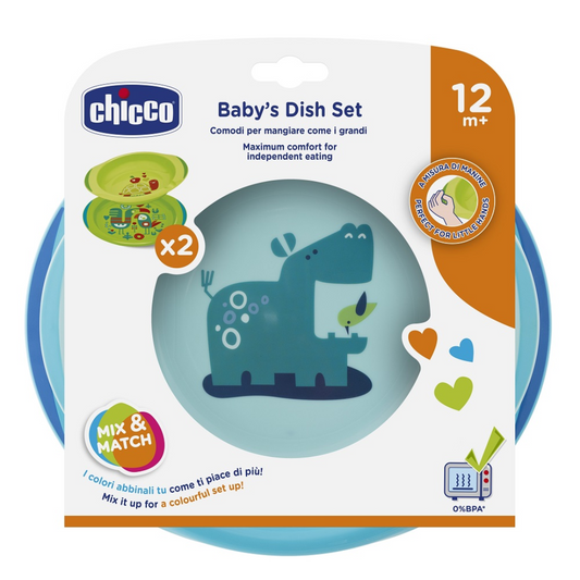 Kit Chicco assiettes bébé 12m+ avec base antidérapante – sur laparadulac.com parapharmacie Tunisie


