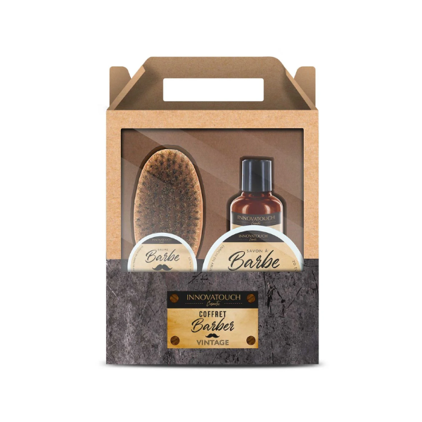 INNOVATOUCH COFFRET VINTAGE BARBE 4 ARTICLES