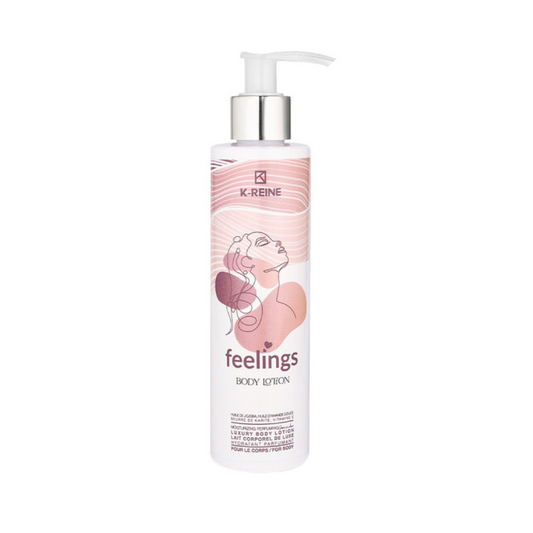 Lotion hydratante corps et cheveux K‑Reine Luxury Feelings 200 ml disponible sur laparadulac.com, parapharmacie Tunisie — hydratation satinée et parfumée.

