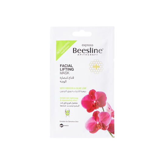 "BEESLINE masque lifting visage sur laparadulac.com, parapharmacie Tunisie, soin raffermissant et purifiant pour peau éclatante."


