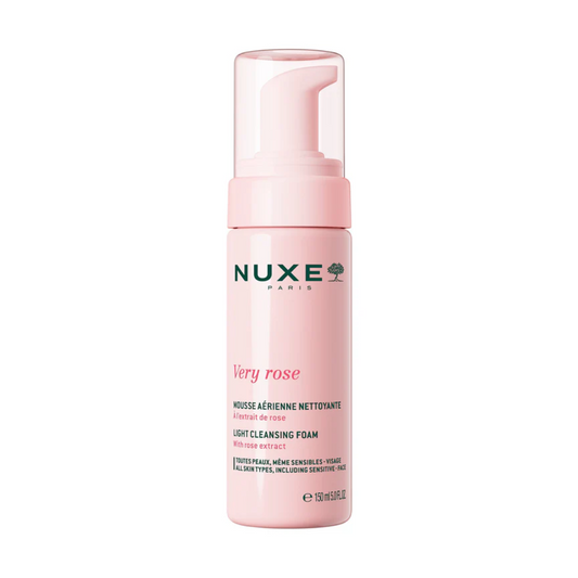 Mousse nettoyante à la rose NUXE Very Rose 150 ml, disponible sur laparadulac.com Tunisie – douceur et fraîcheur pour peaux sensibles

