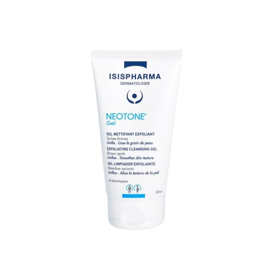 sispharma Neotone Gel Nettoyant Exfoliant 150 ml disponible sur laparadulac.com parapharmacie Tunisie pour un teint éclatant et unifié