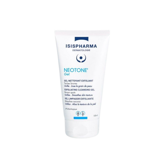sispharma Neotone Gel Nettoyant Exfoliant 150 ml disponible sur laparadulac.com parapharmacie Tunisie pour un teint éclatant et unifié