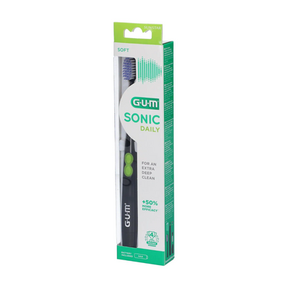 Brosse à dents électrique GUM Sonic Daily 4100, nettoyage sonique 12 000 vibrations/minute, laparadulac.com, parapharmacie Tunisie