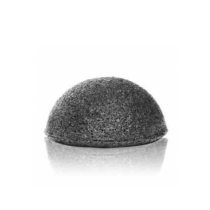Éponge Konjac Innovatouch au charbon de bambou naturel, laparadulac.com, parapharmacie Tunisie, pour nettoyage visage et exfoliation douce

