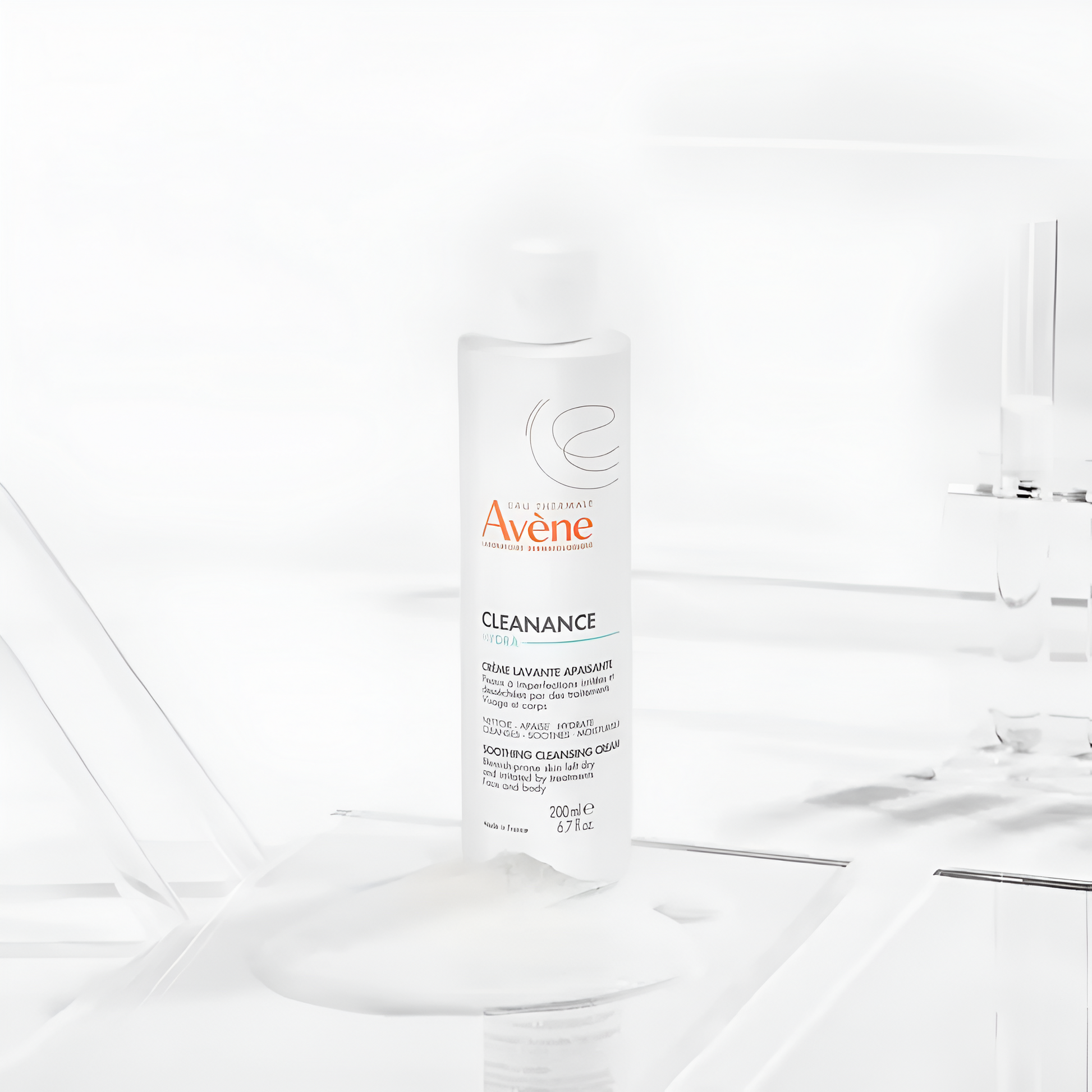 Avène Cleanance HYDRA Crème lavante apaisante 200ml pour peaux sous traitement acnéique – disponible sur laparadulac.com

