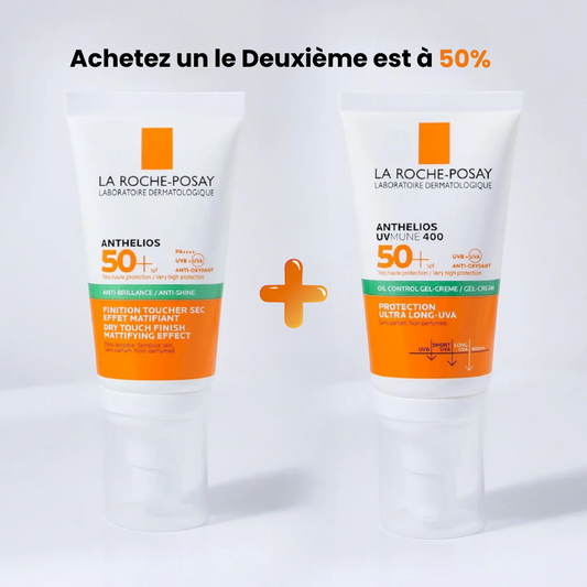 La Roche-Posay Anthelios Gel-Crème Invisible SPF50+ – Protection solaire peau grasse Tunisie – Offre 2e à -50% sur laparadulac.com

