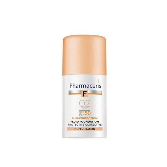 Fond de teint PHARMACERIS SPF 50+ teinte Sand 02 pour teint uniforme et protégé – à retrouver sur laparadulac.com, parapharmacie Tunisie.


