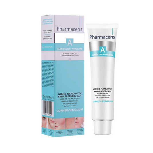 Image de la crème réparatrice Pharmaceris visage et corps 75ml disponible sur laparadulac.com, parapharmacie Tunisie – soin apaisant et réparateur.

