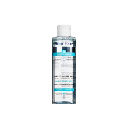 Eau micellaire prébiotique Pharmaceris A 200ml disponible sur laparadulac.com – parapharmacie Tunisie – nettoie, apaise et renforce les peaux sensibles.

