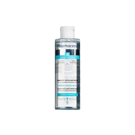Eau micellaire prébiotique Pharmaceris A 200ml disponible sur laparadulac.com – parapharmacie Tunisie – nettoie, apaise et renforce les peaux sensibles.


