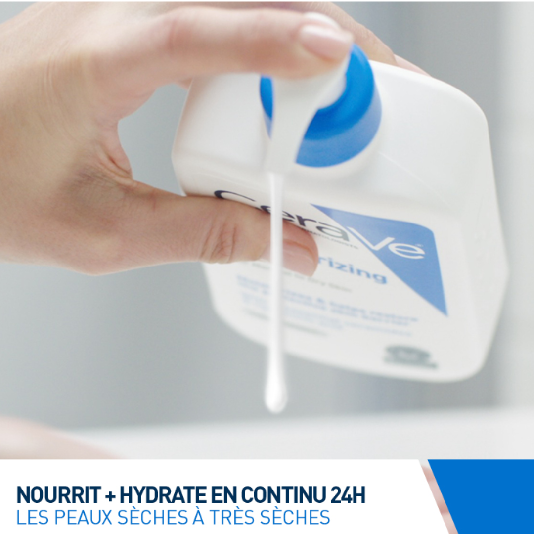Lait Hydratant CeraVe – soin visage et corps sans parfum pour peaux sèches – hydratation 24h – parapharmacie en ligne Tunisie – laparadulac.com
