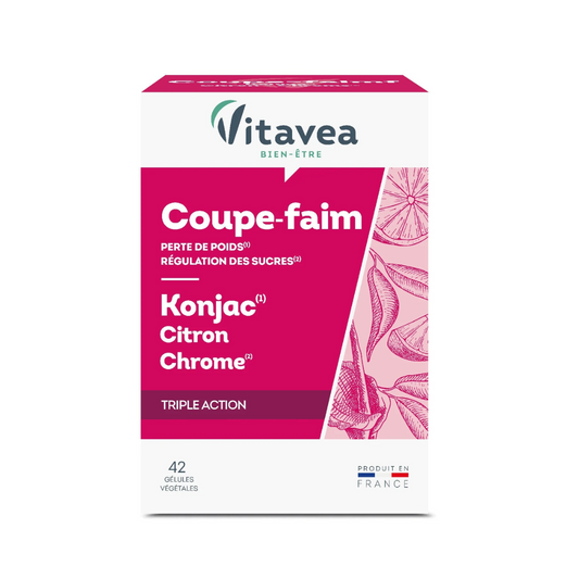 Coupe-faim naturel Vitavea au konjac – parapharmacie Tunisie sur laparadulac.com – solution minceur pour contrôle de l’appétit

