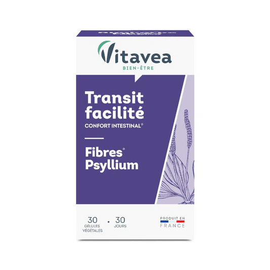 Gélules Vitavea Transit Facilité – parapharmacie Tunisie sur laparadulac.com – psyllium naturel pour digestion saine et confort intestinal

