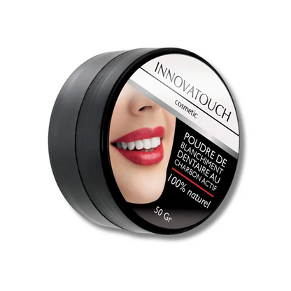 Poudre blanchissante dentaire Innovatouch au charbon actif 100% naturelle, laparadulac.com, parapharmacie Tunisie, pour sourire éclatant