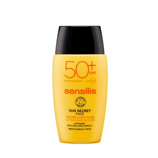 “SENSILIS Water Ultra Fluid SPF50+ 40 ml – fluide solaire visage léger, hydratant, anti-âge, parapharmacie Tunisie laparadulac.com”

