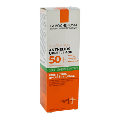 La Roche‑Posay Anthelios UVMune 400 Gel‑Crème Invisible SPF50+ 50 ml peau grasse Tunisie laparadulac.com

