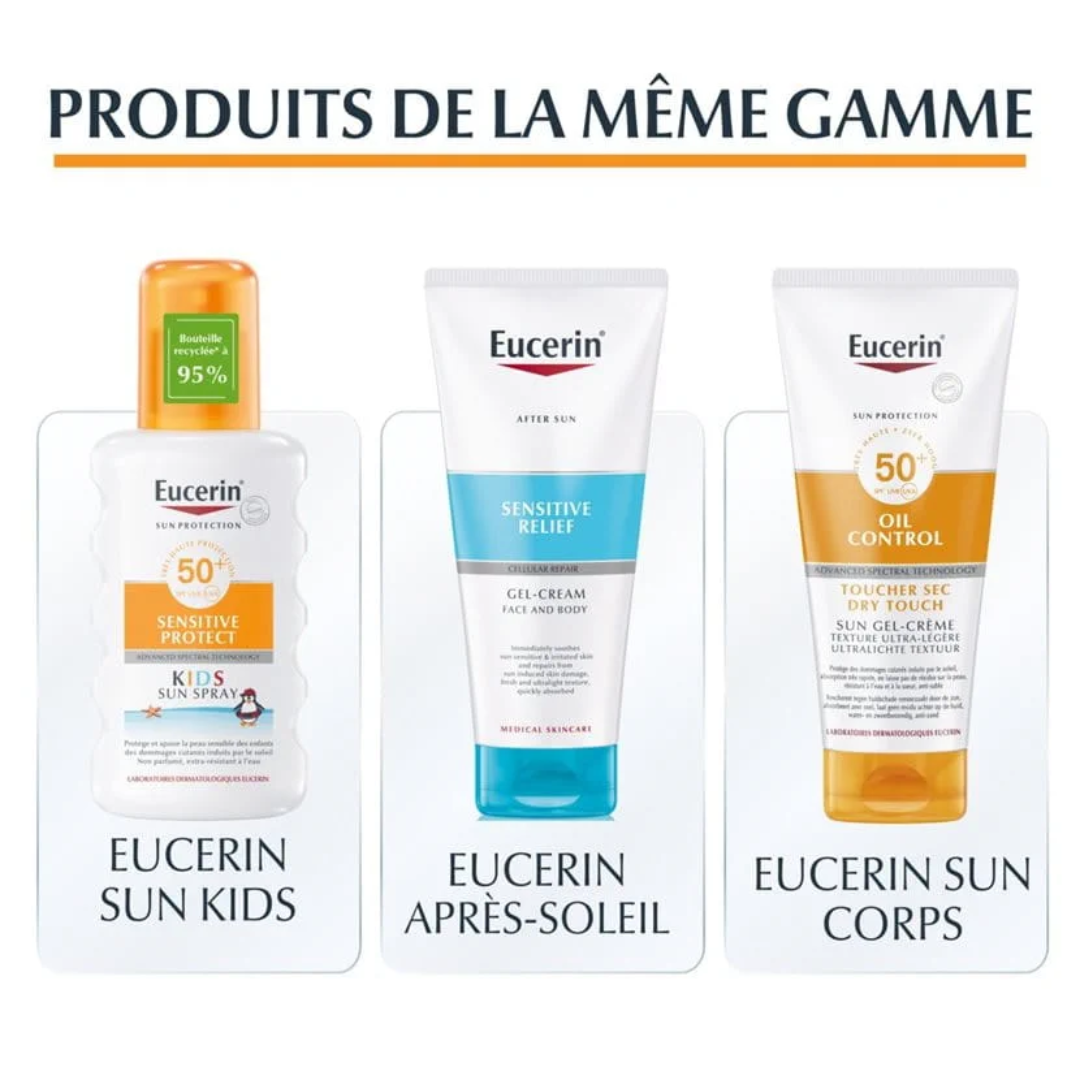 Eucerin Sun Pigment Control Fluid SPF50+ disponible sur laparadulac.com parapharmacie Tunisie pour protéger la peau et réduire les taches brunes