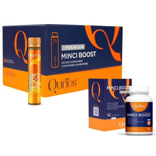 QURIOS Minci Boost PREMIUM 28 shots complément minceur brûle graisses, vente en ligne La Para du Lac Tunisie