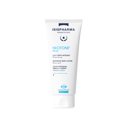 Isispharma Neotone Body lait corps intensif 100 ml anti-taches brunes avec AHA pour zones localisées | parapharmacie Tunisie | laparadulac.com

