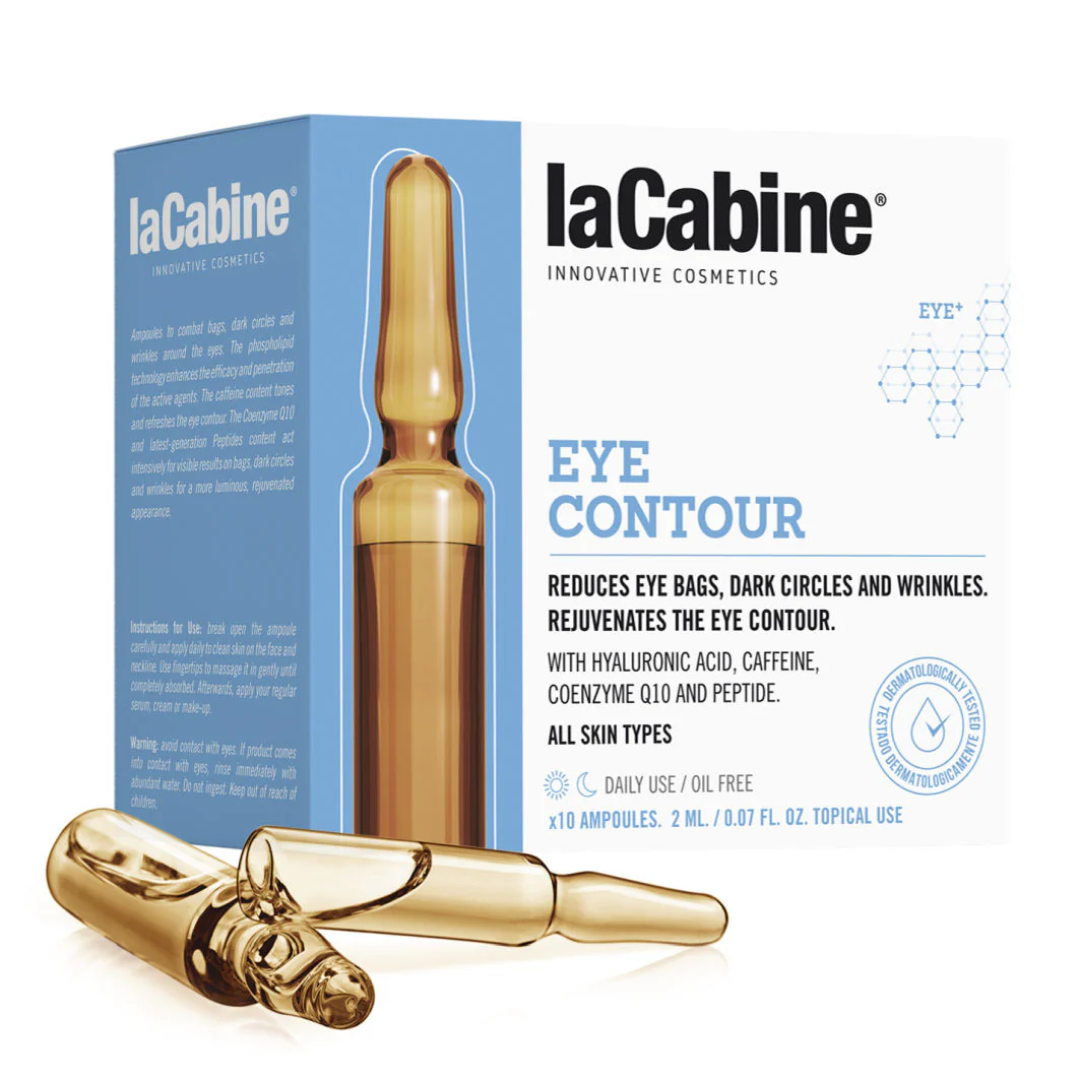 La Cabine Contour des Yeux – ampoules anti-cernes & anti-rides – soin visage intensif – disponible en Tunisie sur laparadulac.com.


