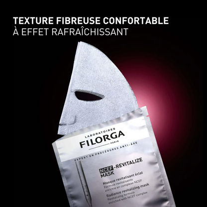 FILORGA NCEF-Revitalize Mask Tunisie – masque visage régénérant et revitalisant, soin anti-âge éclat et hydratant intensif, cosmétique française haut de gamme FILORGA, parapharmacie en ligne Tunisie Lac 2, produits FILORGA originaux pas cher Tunisie, acheter FILORGA NCEF Revitalize Mask en Tunisie sur laparadulac.com
