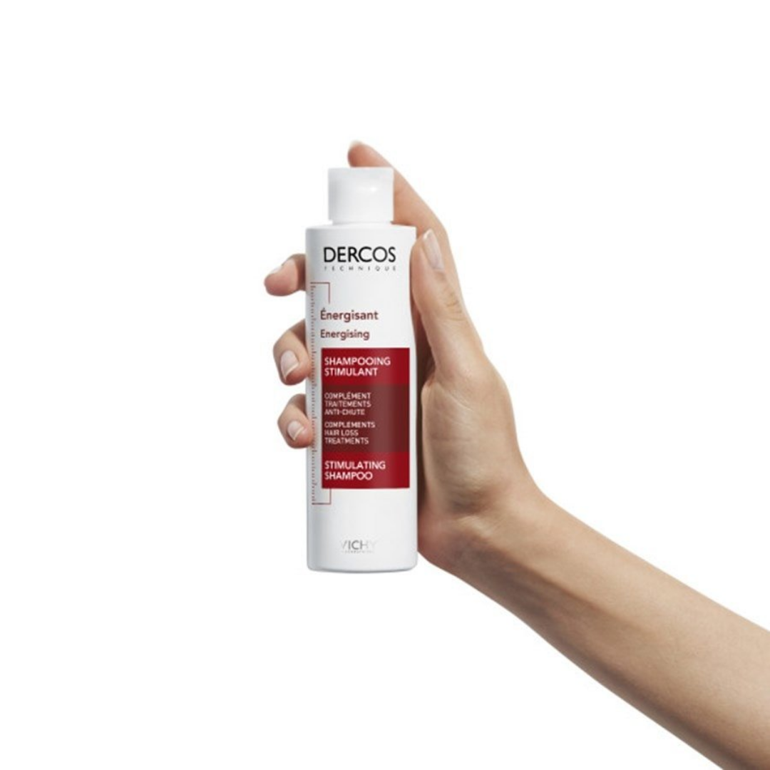 Shampooing anti-chute Dercos Vichy 200ml disponible sur laparadulac.com, parapharmacie Tunisie pour soins capillaires à Tunis.
