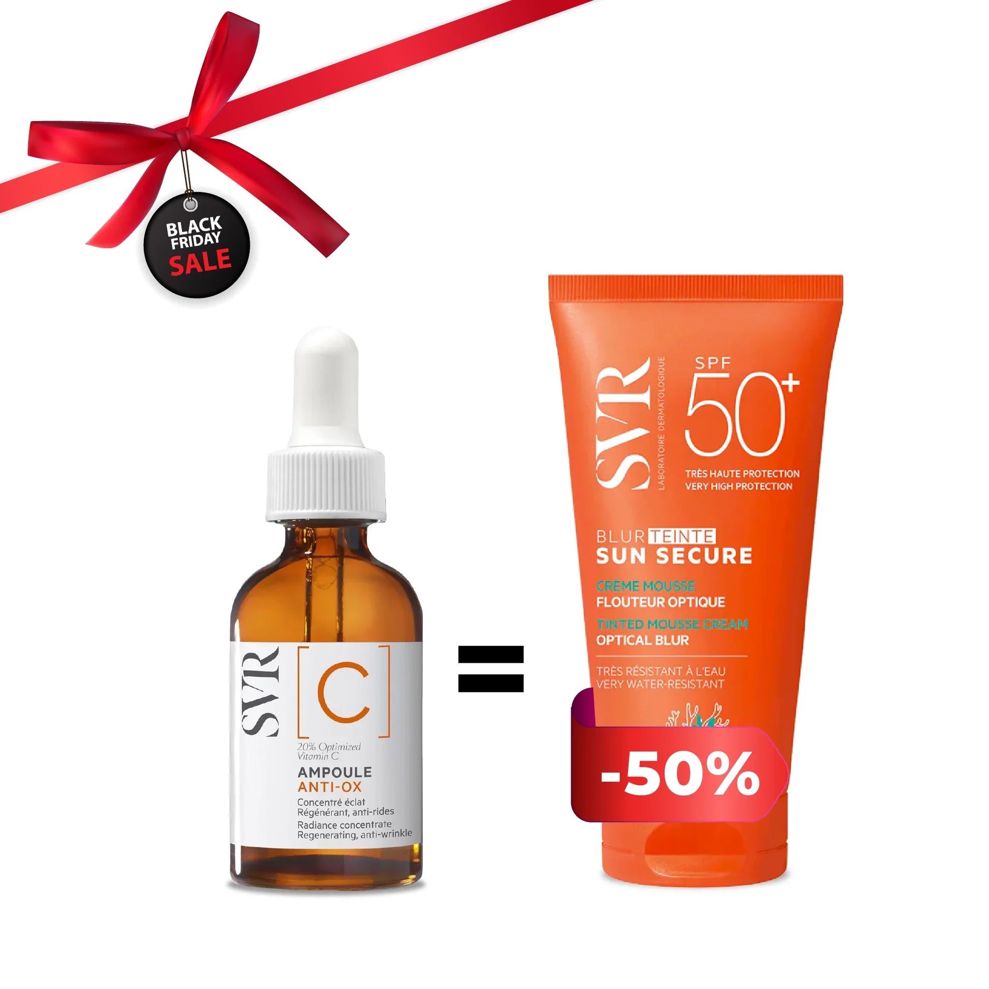 SVR Ampoule Anti-Ox anti-rides + Crème Mousse Sun Secure SPF50+ | La Para Du Lac