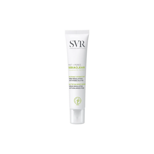 SVR SEBIACLEAR Mat+Pores | Soin Matifiant & Anti-Pores Dilatés
Dites adieu à la brillance et aux pores dilatés avec SVR SEBIACLEAR Mat+Pores ! Enrichi en niacinamide 4% et gluconolactone, ce soin matifie durablement, régule l’excès de sébum et affine le grain de peau. Idéal pour les peaux mixtes à grasses sujettes aux imperfections.
🛒 Disponible sur laparadulac.com, votre parapharmacie en Tunisie au meilleur prix ! 🚀