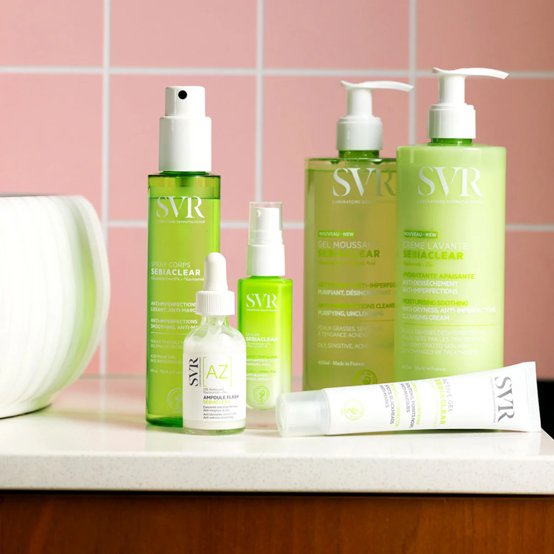 SVR Sebiaclear Spray Corps – Soin purifiant anti-boutons pour dos et corps – Disponible sur La Para du Lac, parapharmacie en ligne N°1 en Tunisie.