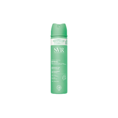 SVR Spirial Spray Végétal 75ml – Déodorant anti-transpirant naturel efficace 48h, idéal pour peaux sensibles – Disponible sur La Para du Lac, meilleure parapharmacie en ligne en Tunisie.