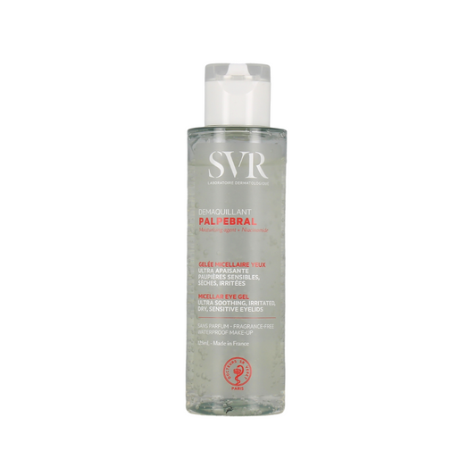 SVR TOPIALYSE Palpebral Gelée Micellaire | Démaquillant Apaisant Yeux Sensibles
Nettoyez et apaisez vos paupières et contours des yeux sensibles avec SVR TOPIALYSE Palpebral Gelée Micellaire. Enrichie en niacinamide et agents hydratants, elle élimine en douceur maquillage, impuretés et particules de pollution tout en réduisant irritations et rougeurs. Idéale pour les yeux réactifs et porteurs de lentilles.

🛒 Disponible sur laparadulac.com, votre parapharmacie en Tunisie au meilleur prix ! 🚀