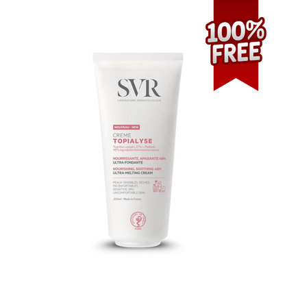 SVR PACK SUN SECURE Brume + Blur crème mousse + crème Topialise 200ml Gratuite