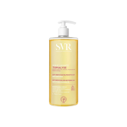 SVR Topialyse Huile Lavante 200ml – Huile nettoyante relipidante pour peaux sensibles – Disponible sur La Para du Lac, parapharmacie en ligne N°1 en Tunisie.