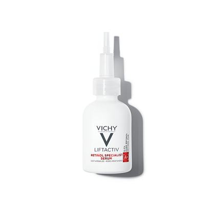 Sérum de nuit Liftactiv Retinol Specialist Vichy disponible sur laparadulac.com, parapharmacie Tunisie pour correction rides profondes à Tunis.

