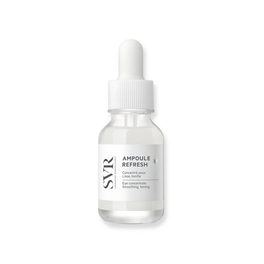 SVR Ampoule Refresh Tunisie – sérum contour des yeux défatigant et hydratant, soin anti-cernes et anti-poches, ampoule SVR yeux, dermatologie française, parapharmacie en ligne Tunisie Lac 2, produits SVR pas cher Tunisie, acheter SVR Ampoule Refresh sur laparadulac.com