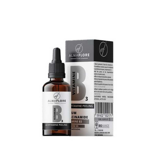 Sérum Niacinamide Almaflore – soin anti-imperfections pour peau nette, parapharmacie Tunisie.


