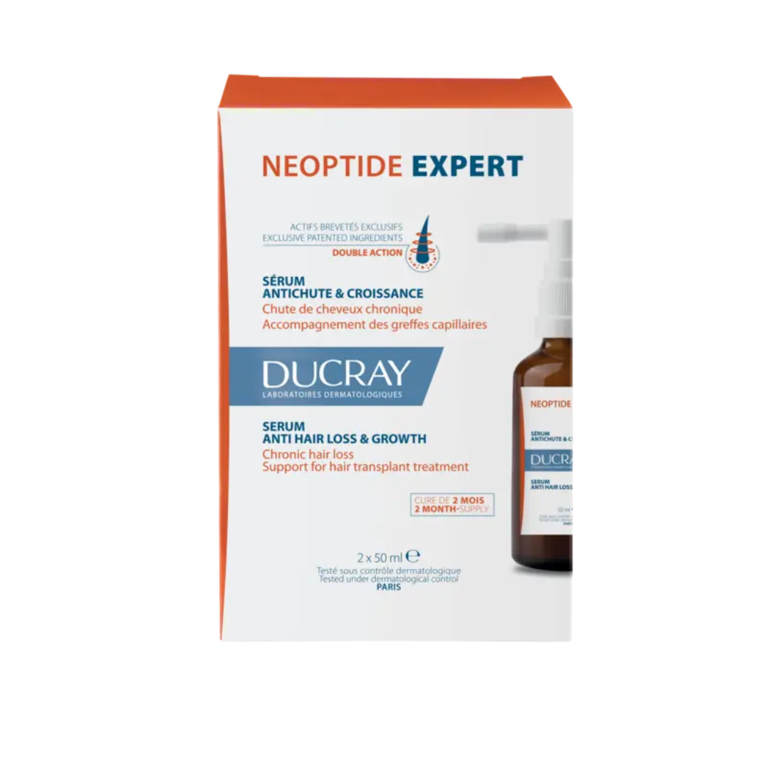 Neoptide Expert Ducray sérum antichute 50 ml x 2 – parapharmacie Tunisie sur laparadulac.com – densification et croissance capillaire

