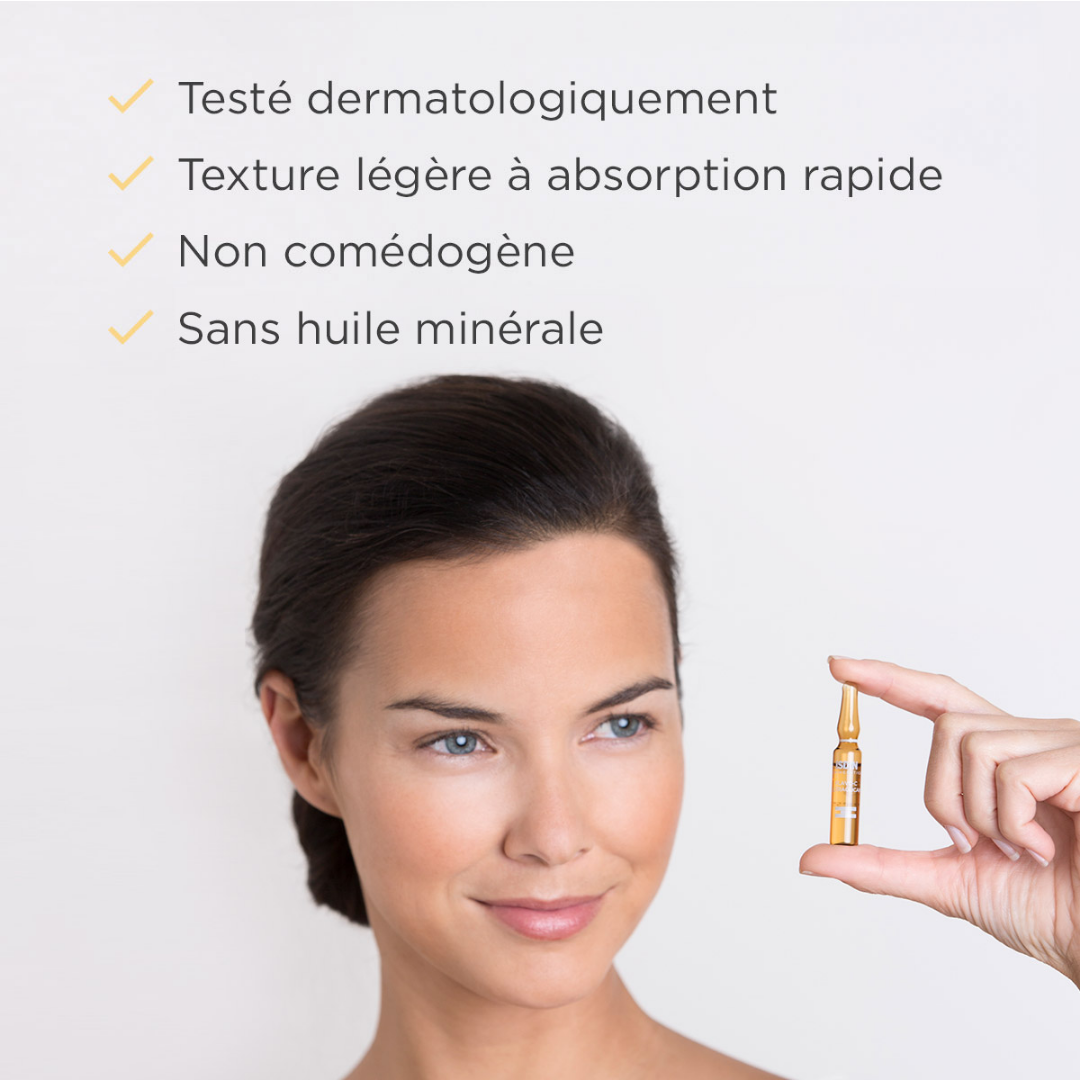 ISDIN ISDINCEUTICS Flavo-C Melatonin & Ultraglican 2x10 ampoules – Routine antioxydante jour/nuit – Disponible sur laparadulac.com – Laparadulac Parapharmacie Tunisie.


