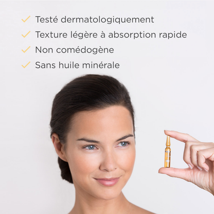 ISDIN ISDINCEUTICS Flavo-C Melatonin & Ultraglican 2x10 ampoules – Routine antioxydante jour/nuit – Disponible sur laparadulac.com – Laparadulac Parapharmacie Tunisie.

