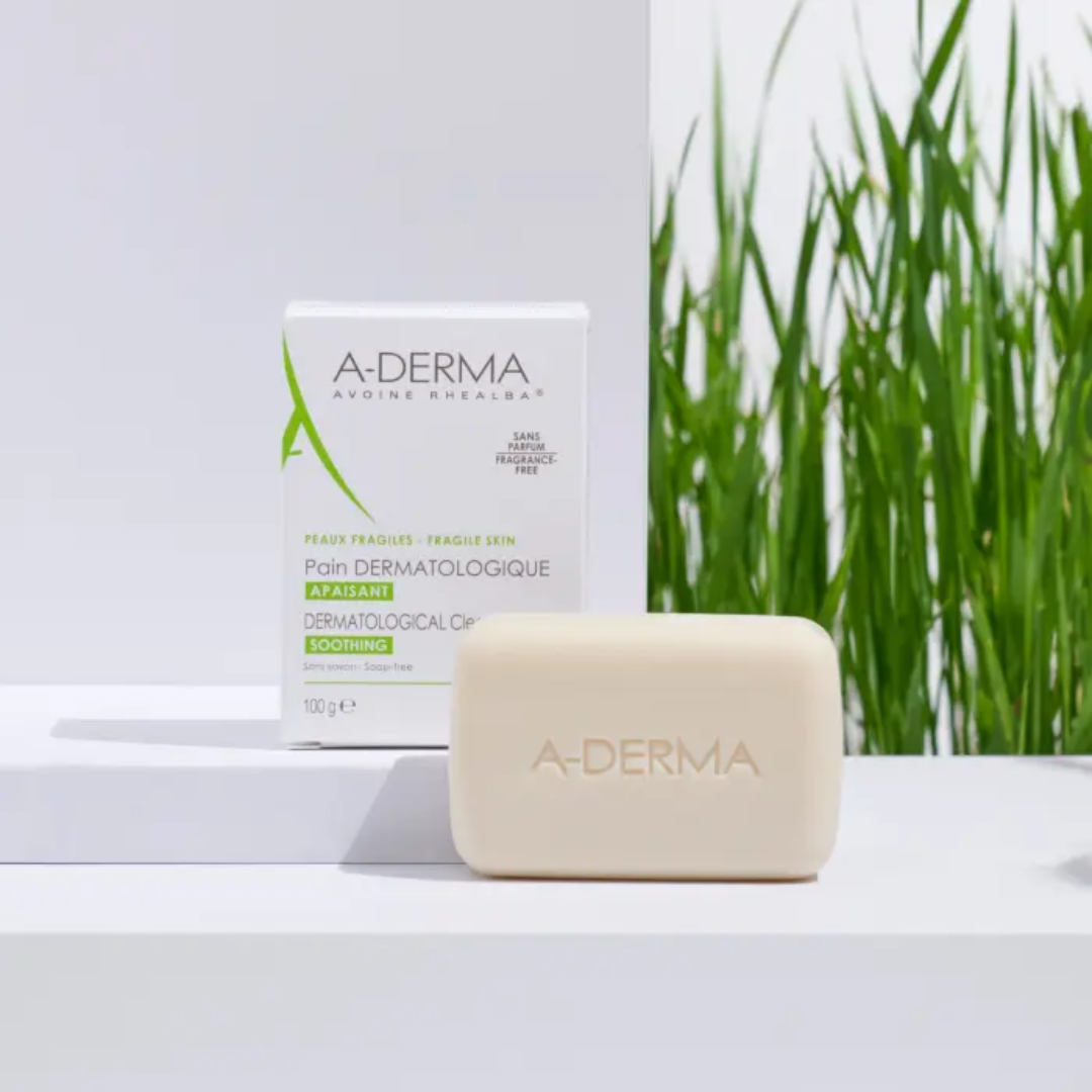 Savon dermatologique A-DERMA 100g – soin doux pour peaux sensibles – parapharmacie Tunisie laparadulac.com