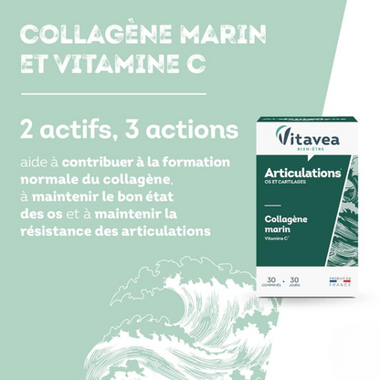 Complément Vitavea articulations au collagène marin – parapharmacie Tunisie sur laparadulac.com – santé des os et mobilité renforcée

