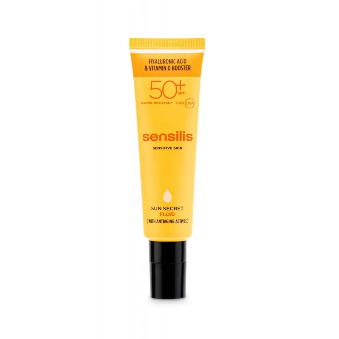 “Sensilis Sun Secret Fluide Teinté SPF50+ 50 ml – fluide hydratant haute protection UV, teint unifié, parapharmacie Tunisie laparadulac.com”

