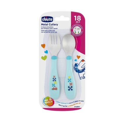Set Chicco cuillère et fourchette inox bébé 18 mois+ rose – sur laparadulac.com parapharmacie Tunisie
