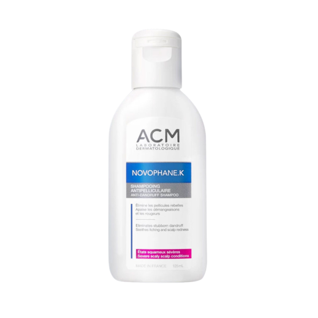 ACM Novophane K anti-pelliculaire, shampoing rougeurs démangeaisons sur laparadulac.com, parapharmacie Tunisie.

