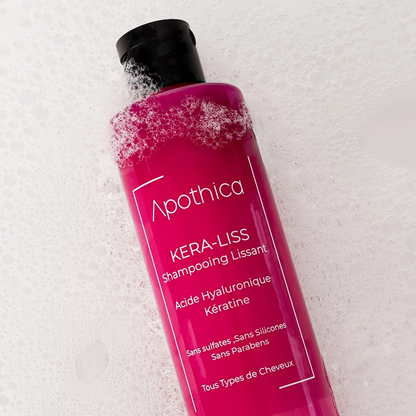 APOTHICA Kera Liss shampooing lissant 250ml à base de kératine végétale, en vente sur laparadulac.com, parapharmacie Tunisie.

