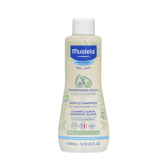 Shampooing doux bébé Mustela 500ml cheveux brillants – laparadulac.com, parapharmacie Tunisie.