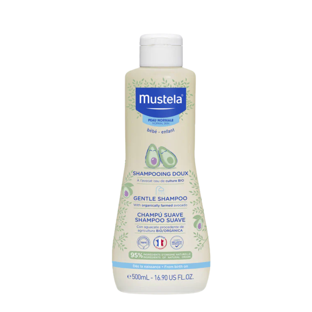 Shampooing doux bébé Mustela 500ml cheveux brillants – laparadulac.com, parapharmacie Tunisie.