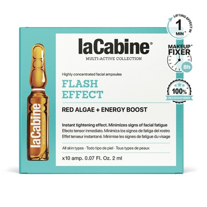 La Cabine Flash Effect – Ampoules anti-fatigue & effet tenseur immédiat – disponibles en Tunisie sur laparadulac.com.

